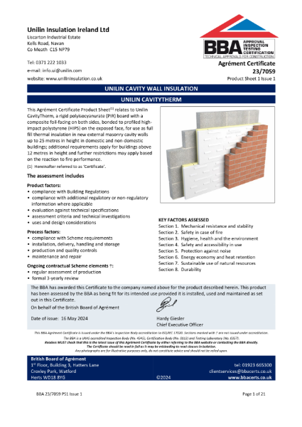 BBA Agrément Certificate