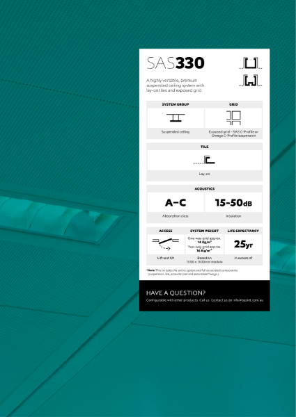 SAS330 Metal Ceiling Brochure