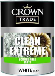 Crown Trade Clean Extreme Stain Resistant Scrubbable Matt