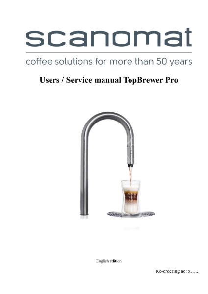 TopBrewer Pro Series - User Manual