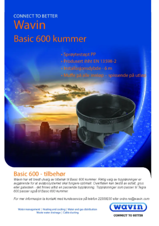 Produktark Basic 600 kummer