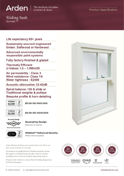 Kinward - Timber Vertical Sliding Sash Window