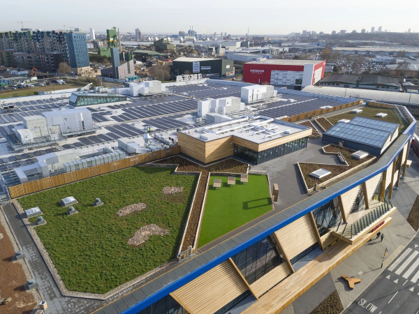 IKEA Greenwich rooftop garden scoops UK Roofing Award with green roof and artificial grass in unison (EVR-1)