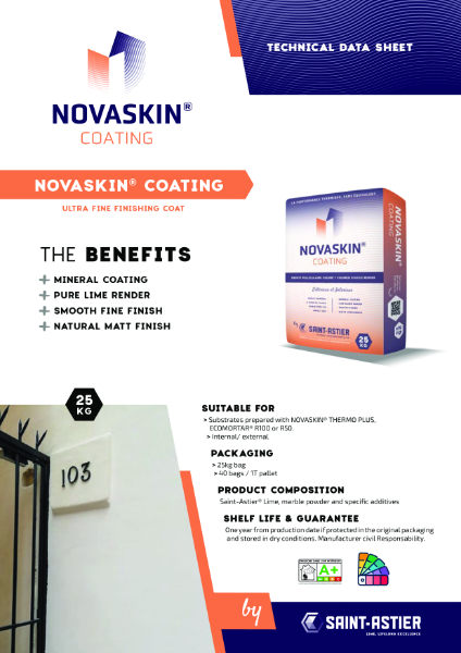 Technical datasheets NOVASKIN COATING