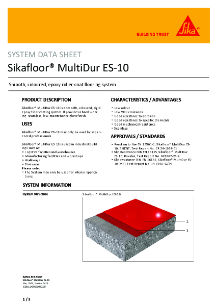 Sikafloor® MultiDur ES-10