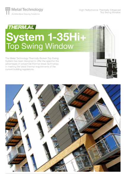 Aluminium Top Swing Window System