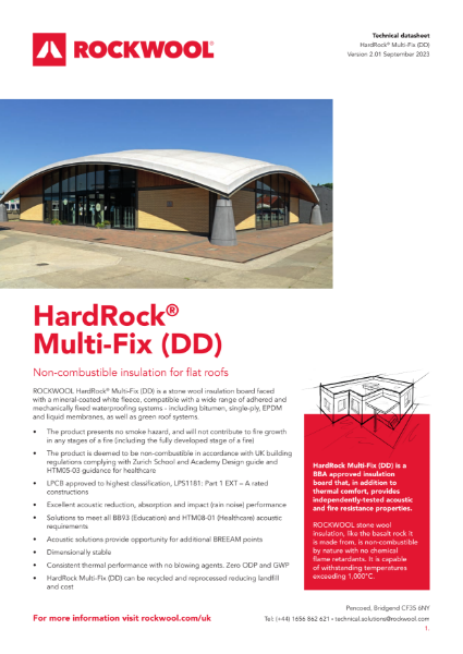 Rockwool HardRock® Multi-Fix (DD) Non-combustible Insulation