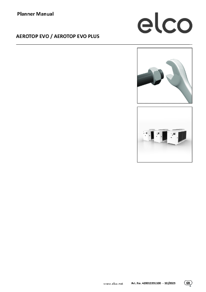 ELCO Aerotop Evo Plus - Planner Manual