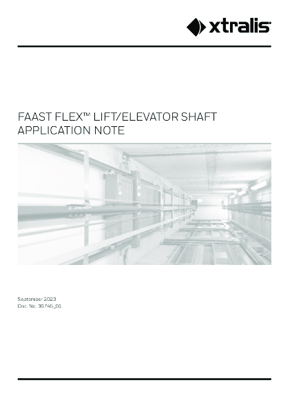 XTRALIS FAAST Flex 1 and 2 Pipe Aspirating Smoke Detection Lift Shaft Application Note