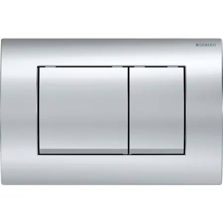 Geberit Delta20 Flush Plate For Dual Flush, Square - Flush Plate