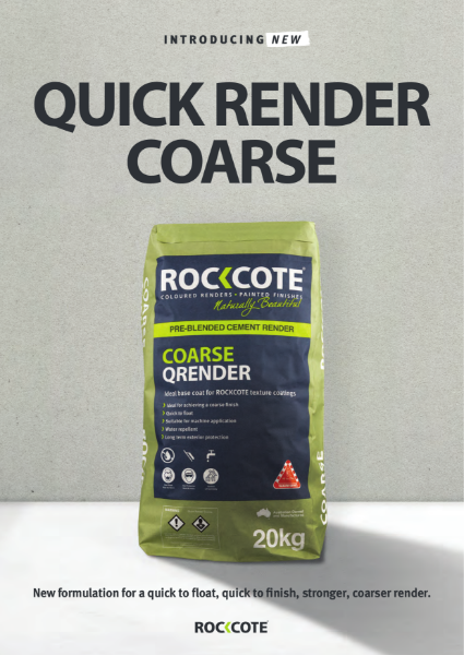 Rockcote Quick Render Coarse Flyer