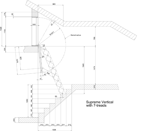 Chelsea Townhouse - Customised Loft Ladder with Wall Access Hatch