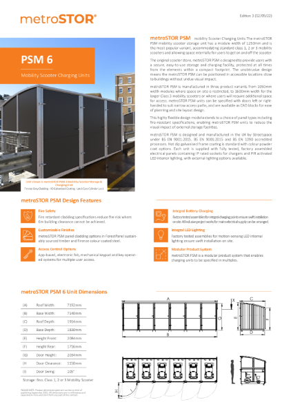 PSM 6 Data Sheets