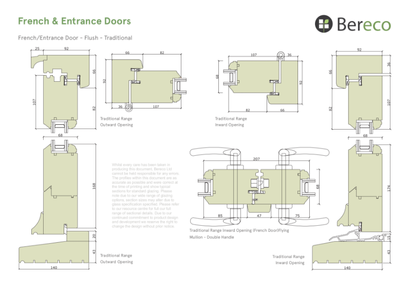 Bereco Entrance Door Sections