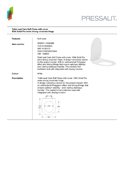 Care Toilet Seat and Cover