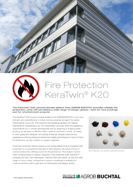 Keratwin K20 - Fire Protection information