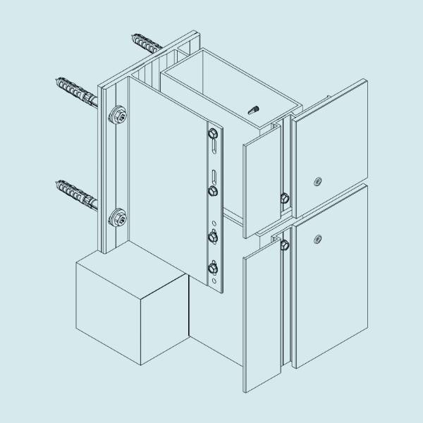 Allface F3 - Cladding Support Frame - Rainscreen support system