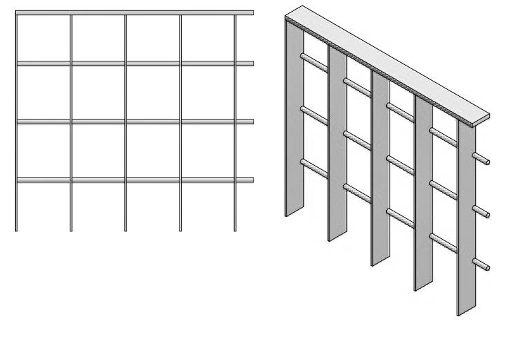 Piazza - Steel Grating Carpark Wall Cladding