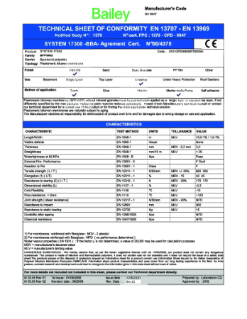 C-17300 - Bailey System 17000 Underlay