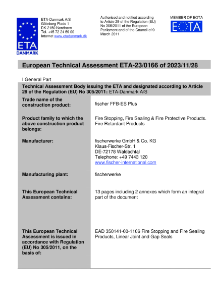 European Technical Approval (ETA)