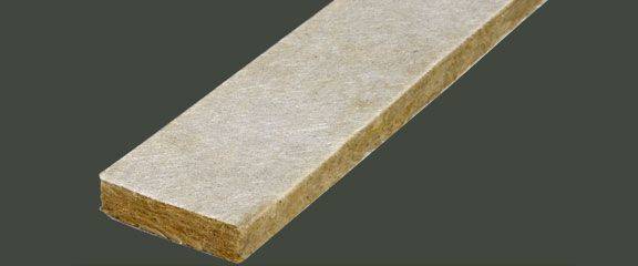 Mineral wool resilient strip sound insulation