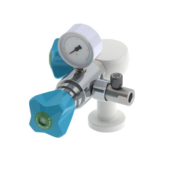 Table Mounted Pure Gas Tap with Isolation Regulator and Flow Valve