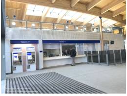 Ticket and Information Desk (with Bulkhead and Soffit)