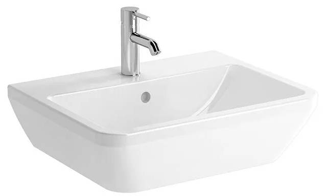 7050L003-0001- Integra Square washbasin, 60x47cm, 1 tap hole with overflow hole - Washbasin