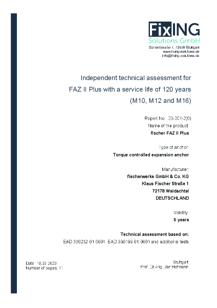 FAZII-Plus 120-yearsDesign   life