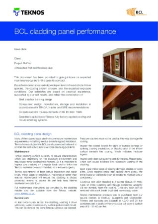 BCL Cladding - Increasing Coating Lifetime
