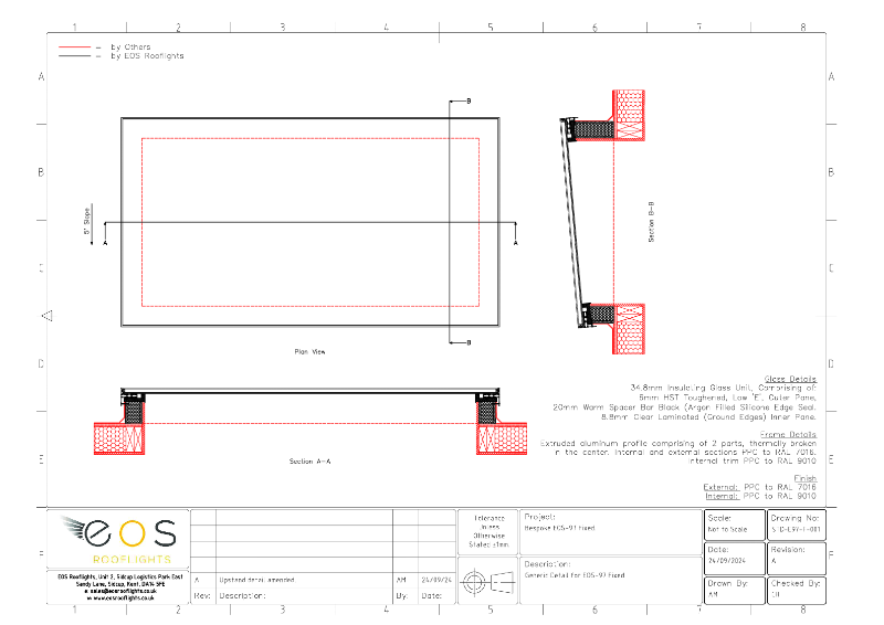 EOS-97 Fixed Pitched Upstand