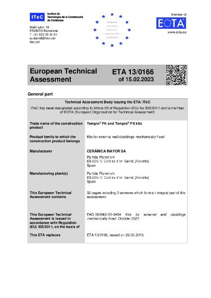 European Technical Approval (ETA)