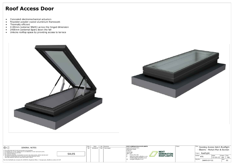 Opening Roof Access Door - Electric