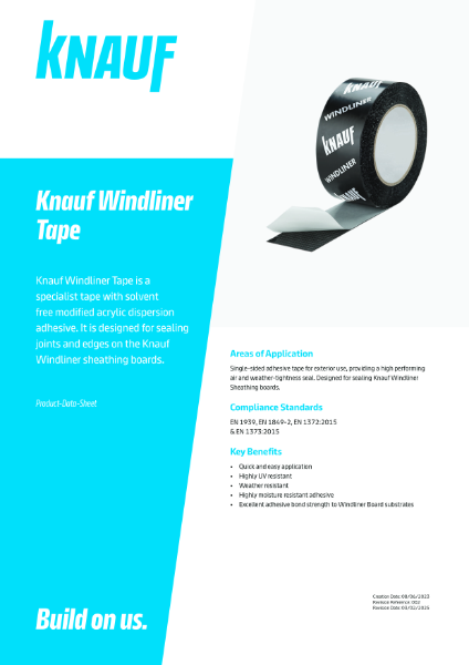 Knauf Windliner Tape Data Sheet