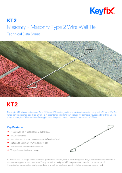 Keyfix KT2 Type 2 Wire Wall Tie