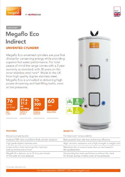 Megaflo Eco Indirect - Specification Guide