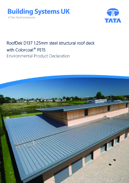 EPD RoofDek D137 - 1.25mm steel