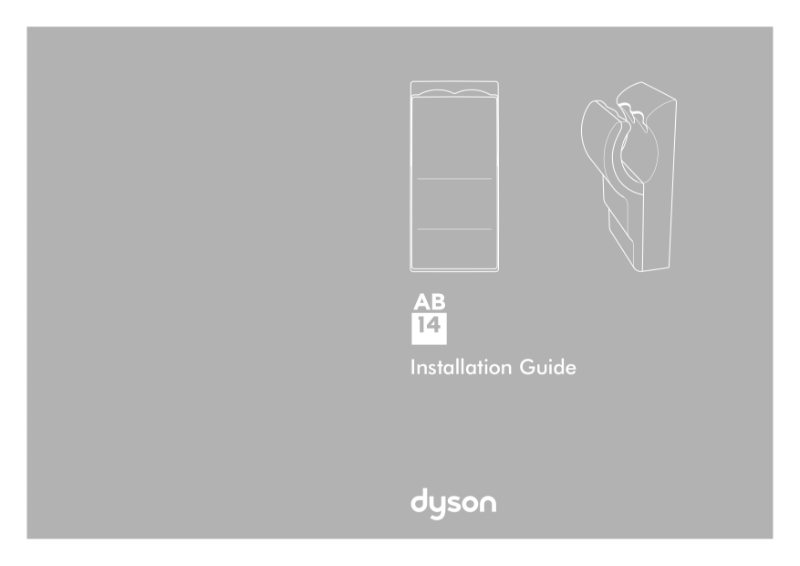 Installation guide - Dyson Airblade dB