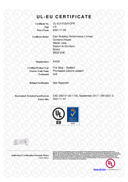 Etex Promaseal Silicone Sealant