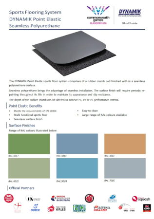 Point Elastic Sports Floor