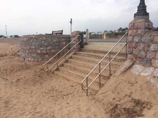 Exmouth Beach Stainless Steel Handrailing