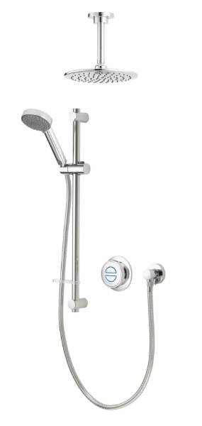 Quartz Classic Smart Divert Concealed Shower with Adjustable and Fixed Ceiling Heads