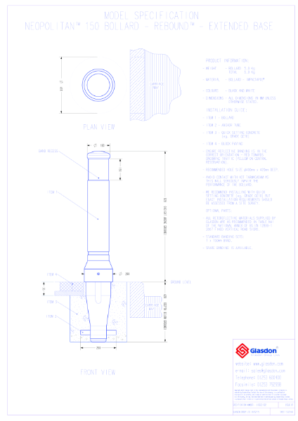 Neopolitan™ 150 - Rebound Model - Extended Base