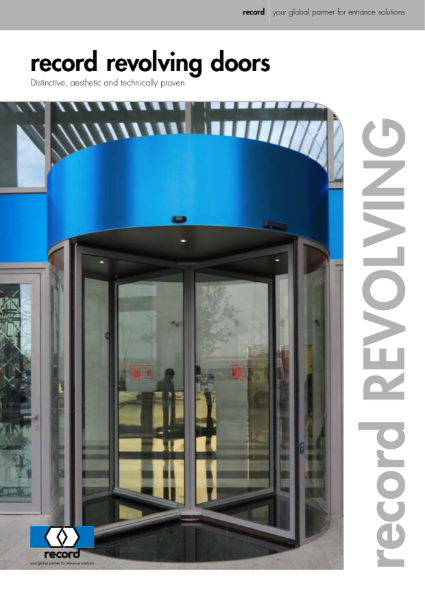 Record Automatic Revolving Door Brochure