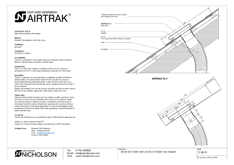 AIRTRAK SLV Data Sheet