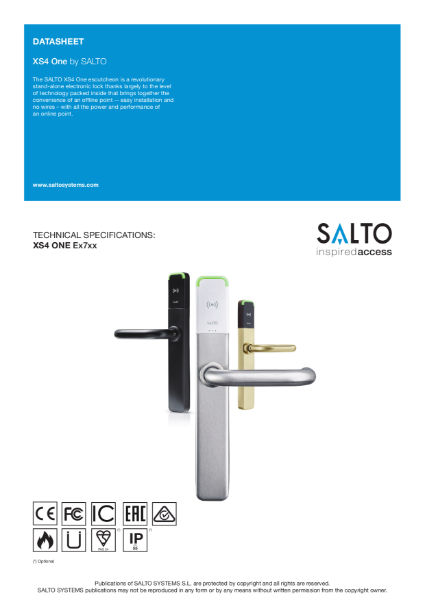 SALTO XS4 One Datasheet