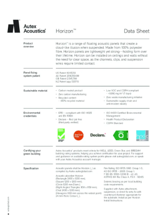 Horizon Datasheet