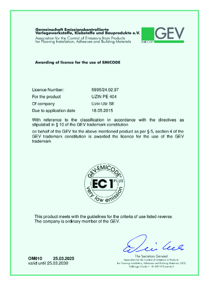 GEV-EMICODE® EC1 PLUS
