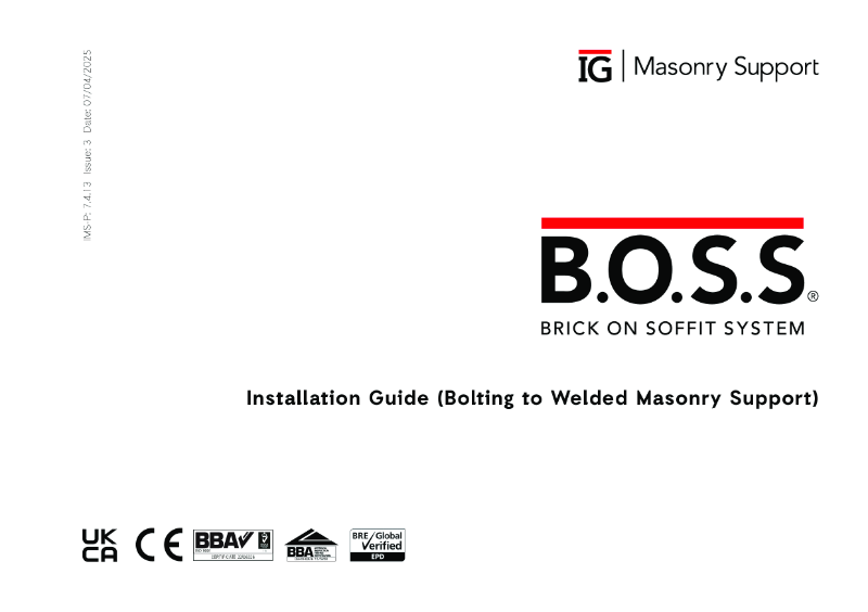 B.O.S.S. (Brick on Soffit System) Installation Guide