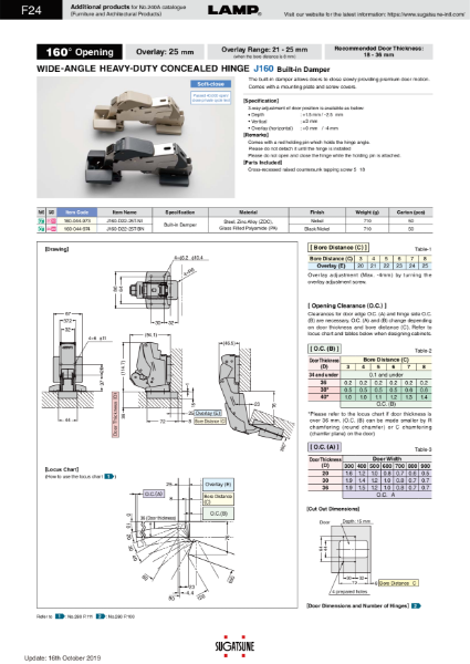 J160 Catalog Page